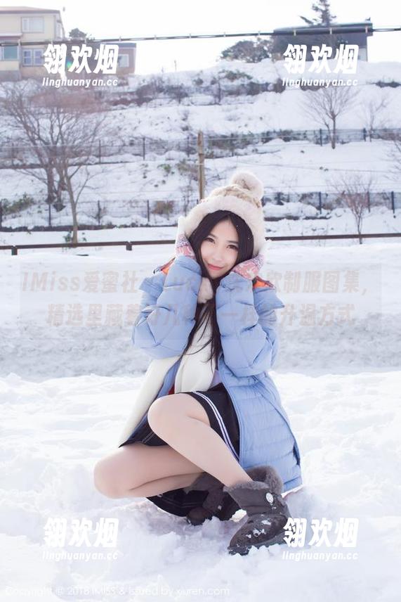 IMiss爱蜜社 - Lucky沈欢欣制服图集，精选里藏着好几种不一样的升温方式