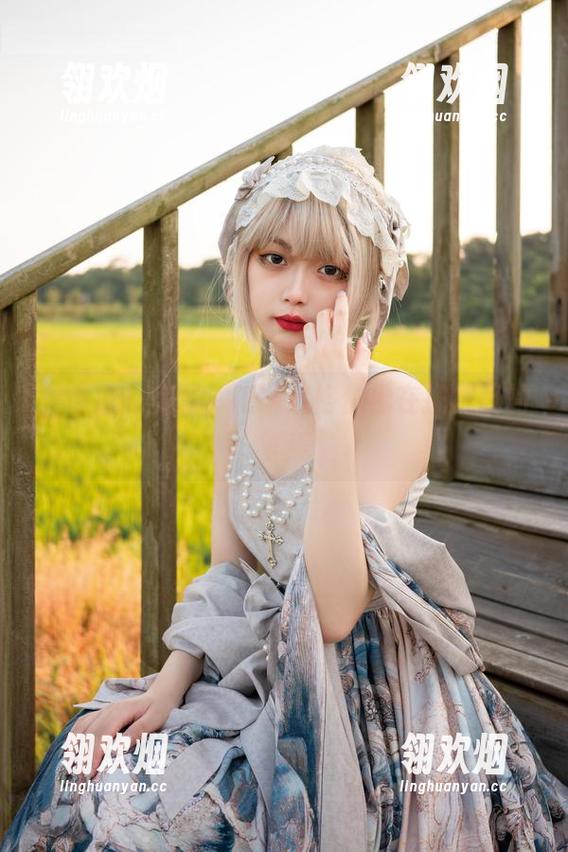 梨瑾瑾的美图，花嫁风格仿佛在挑衅我的审美