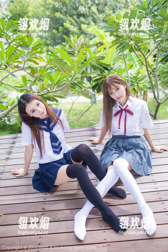 爱蜜社 - 当sugar小甜心CC遇到JK，写真原图尽显清新脱俗